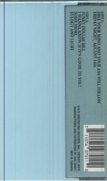 Funkadelic – Free Your Mind And Your Ass Will Follow (Cassette, Westbound Records, 2026) Back Cover