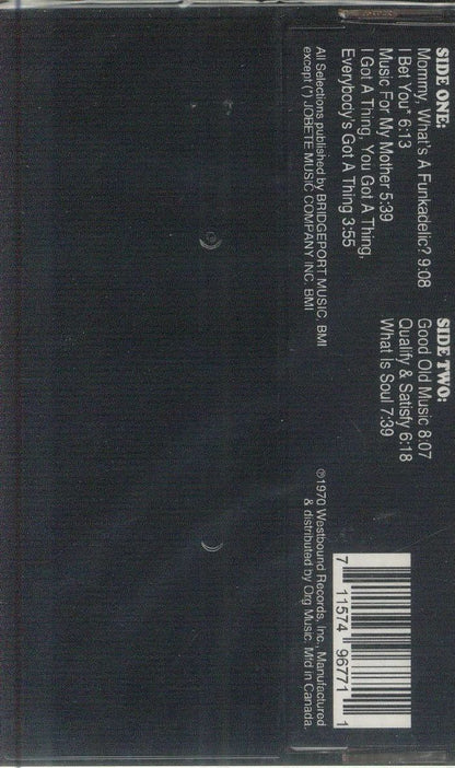 Funkadelic – Funkadelic (Cassette, Westbound Records, 2025) Back Cover