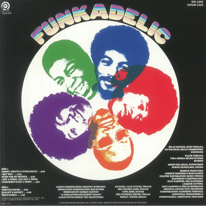 Funkadelic – Funkadelic (LP, Westbound Records, 2025) Back Cover