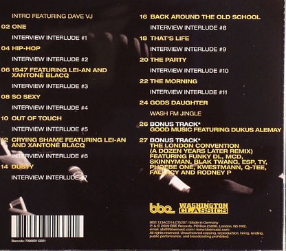Funky DL – The Interview (CD, BBE, 2009) Back Cover