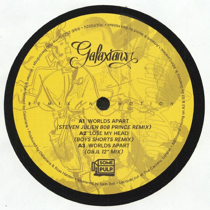 Galaxians – Remix In Motion (12", Some Pulp Recordings, 2026) Front Cover