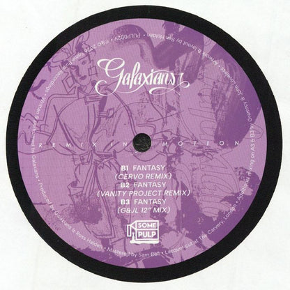 Galaxians – Remix In Motion (12", Some Pulp Recordings, 2026) Back Cover