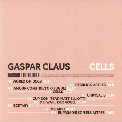 Gaspar Claus – Cells (LP, Infine, 2026) Back Cover