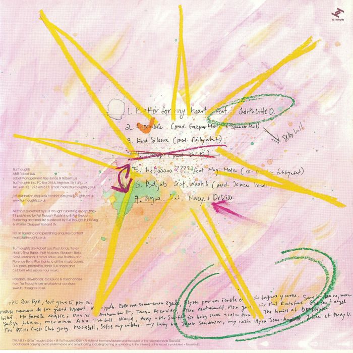Gayance – Roaming (LP, Tru Thoughts, 2026) Back Cover