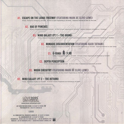 GE-OLOGY – Circuitry (2xLP, Love Universal, 2025) Back Cover