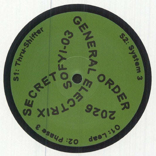 General Electrix – 3 (12", Secret Order, 2026) Front Cover
