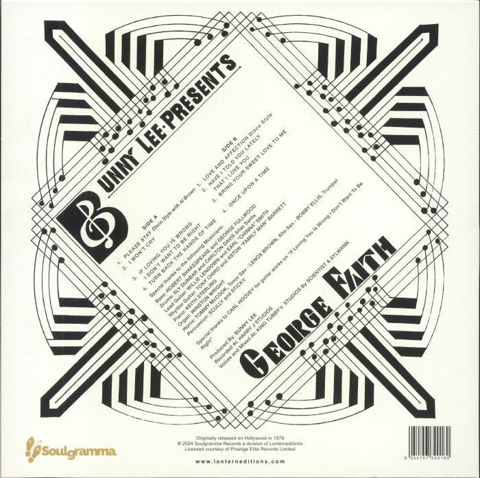 George Faith – Soulfull (LP, Soulgramma, 2024) Back Cover