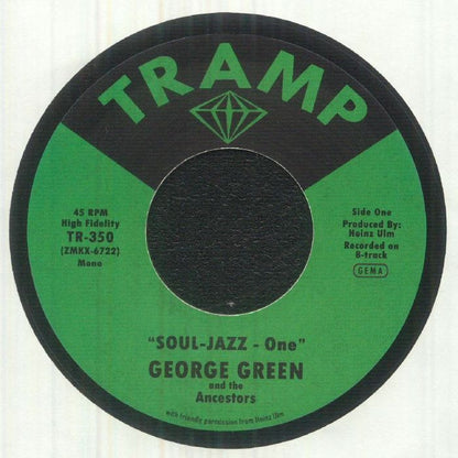 George Green And The Ancestors – Soul Jazz - One / Soul Jazz - Two (7", Tramp Records, 2026) Front Cover