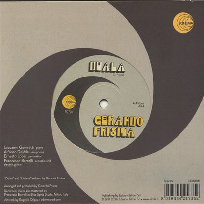 Gerardo Frisina – Duala (7", Schema, 2026) Back Cover