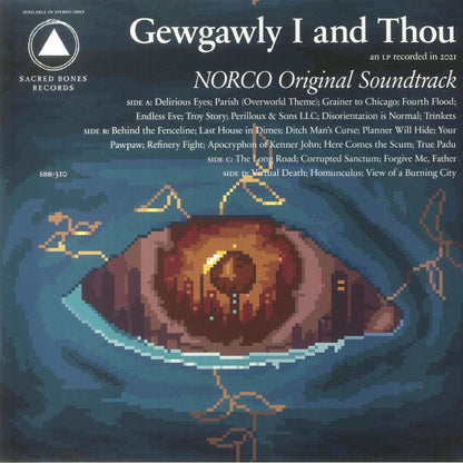 Gewgawly I And Thou – NORCO Original Soundtrack (2xLP, Red, Sacred Bones Records, 2022) Front Cover