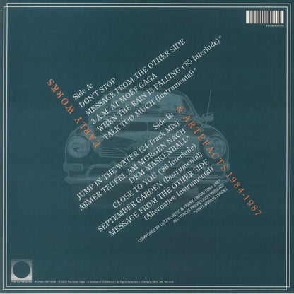 Ghia – Don't Stop (LP, The Outer Edge, 2023) Back Cover