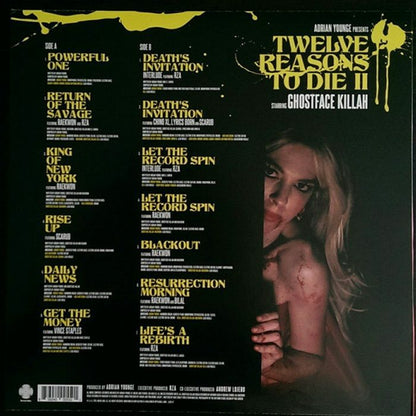 Ghostface Killah Adrian Younge – Twelve Reasons To Die II (LP, Linear Labs, 2025) Back Cover