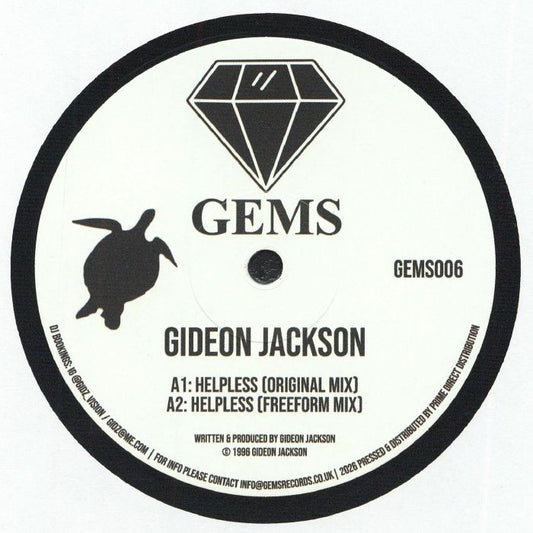 Gideon Jackson – Helpless / Sales In the Wind (12", Gems, 2026) Front Cover