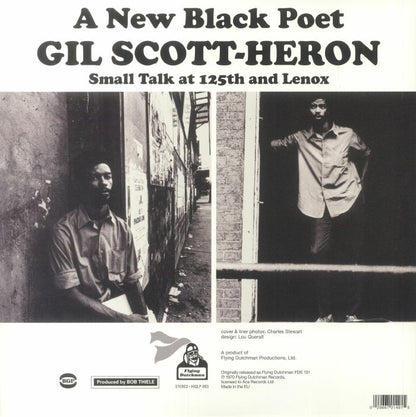 Gil Scott-Heron – Small Talk At 125th And Lenox (LP, Flying Dutchman, 2023) Back Cover