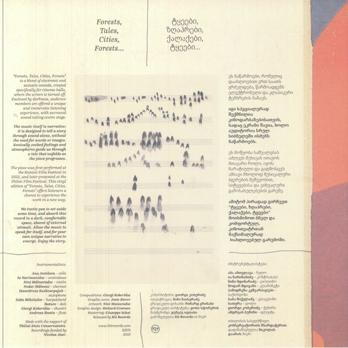 Giorgi Koberidze – Forests, Tales, Cities, Forests (LP, Kit Records, 2025) back cover