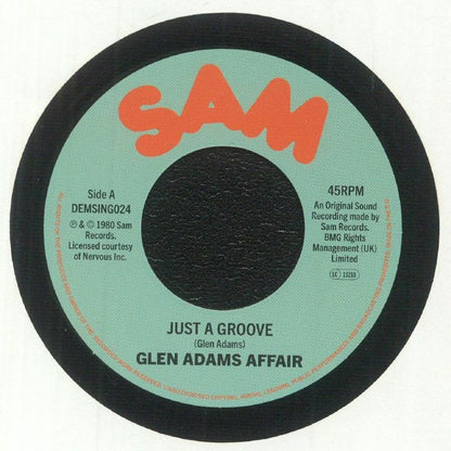Glen Adams Affair – Just A Groove (7", Sam Records, 2025) front cover