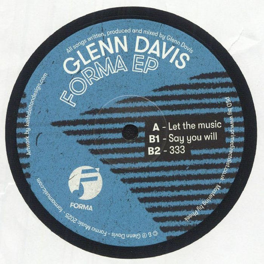 Glenn Davis – Forma EP (12", Forma Music, 2025) Front Cover