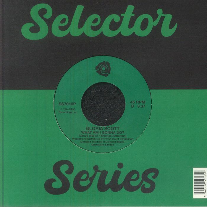 Gloria Scott – (A Case Of) Too Much Lovemakin' (7", Selector Series, 2026) Back Cover