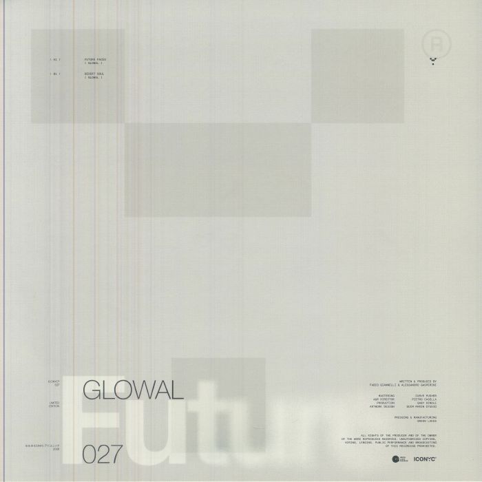 Glowal – Future Faces (12", Iconyc, 2026) Back Cover