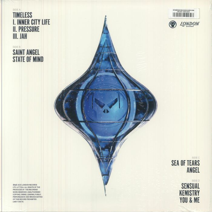 Goldie – Timeless (30th Anniversary) (2xLP, Gold On Clear, London Records, 2025) Back Cover