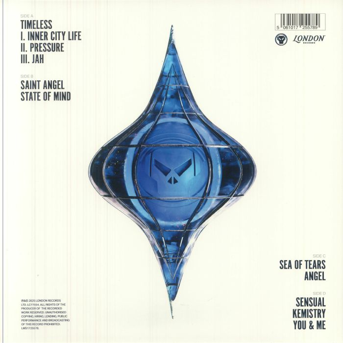 Goldie – Timeless (30th Anniversary) (2xLP, White, London Records, 2025) Back Cover