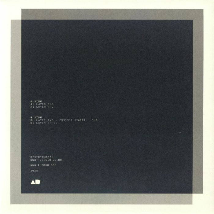 Gradient – Random Layers (12", Red, Translucent, Smoked, Alt Dub, 2026) Back Cover