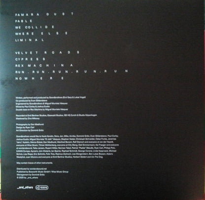 Grandbrothers – Elsewhere (LP, __and__others, 2025) Back Cover