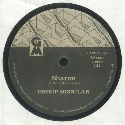 Group Modular – Hecker / Sharon (7", GM, 2026) Back Cover