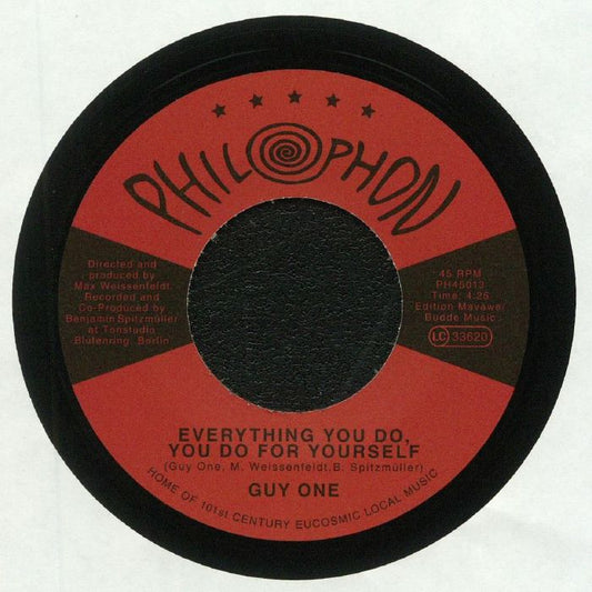 Guy One – Everything You Do, You Do For Yourself (7", Philophon, 2017) Front Cover