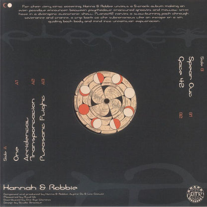 Hanna & Robbie – Planet 42 EP (12", GRAPE CITY RECORDS, 2026) Back Cover