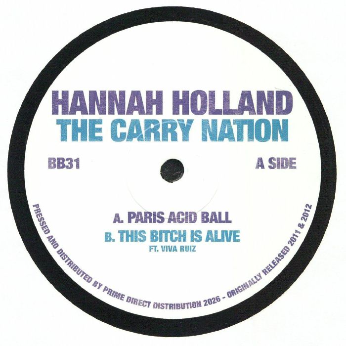 Hannah Holland – Paris' Acid Ball (12", Batty Bass, 2026) Front Cover