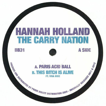 Hannah Holland – Paris' Acid Ball (12", Batty Bass, 2026) Front Cover