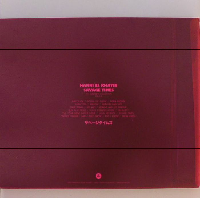 Hanni El Khatib – Savage Times (The Complete Collection Vol. 1-5) (2xLP+CD, Because Music, 2016) Back Cover