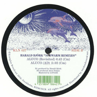 Harald Björk – Schwarm Remixes (12", Kranglan Broadcast, 2026) Back Cover