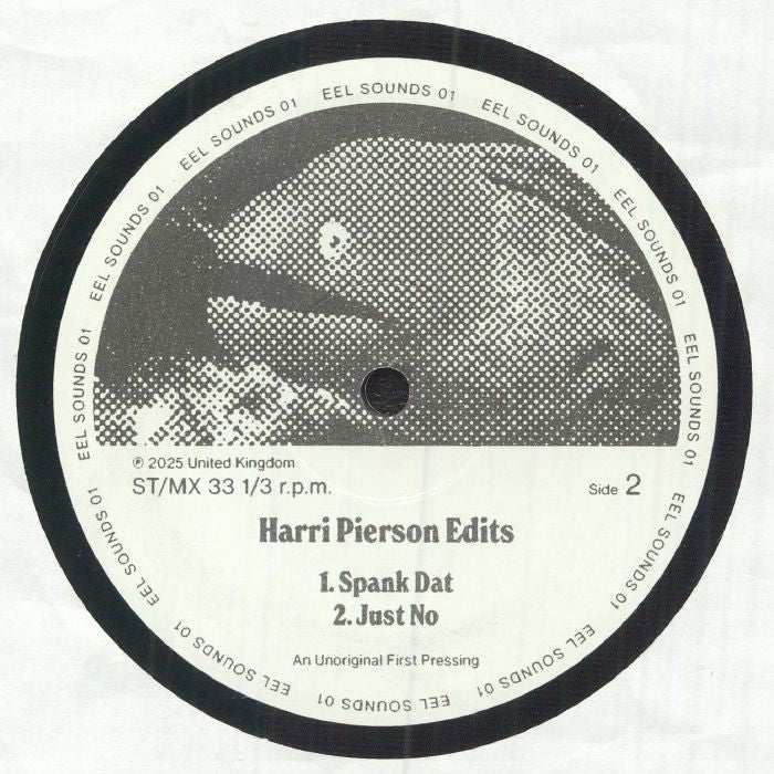 Harri Pierson Edits – Eel Sounds 001 (12", Eel Sounds, 2025) back cover