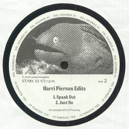 Harri Pierson Edits – Eel Sounds 001 (12", Eel Sounds, 2025) back cover