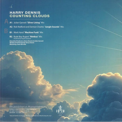 Harry Dennis – Counting Clouds (12", JuJu Muzik, 2026) Back Cover