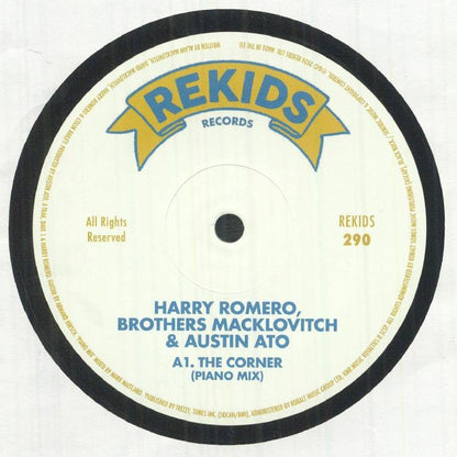 Harry Romero / Brothers Macklovitch / Austin Ato – The Corner (12", Rekids, 2026) Front Cover