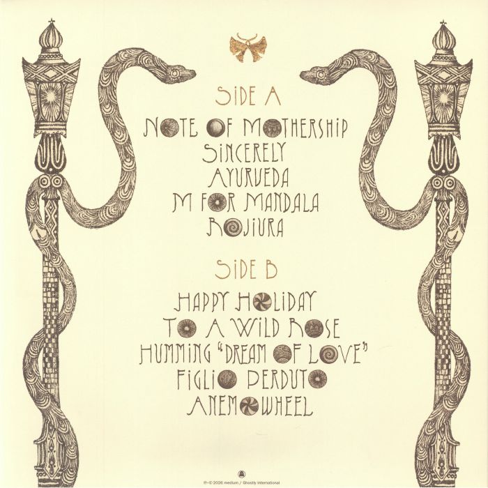 Haruomi Hosono – Yours Sincerely (LP, Mothership, Ghostly International, 2026) Back Cover