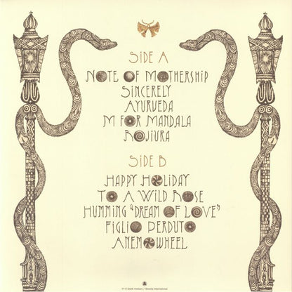 Haruomi Hosono – Yours Sincerely (LP, Mothership, Ghostly International, 2026) Back Cover