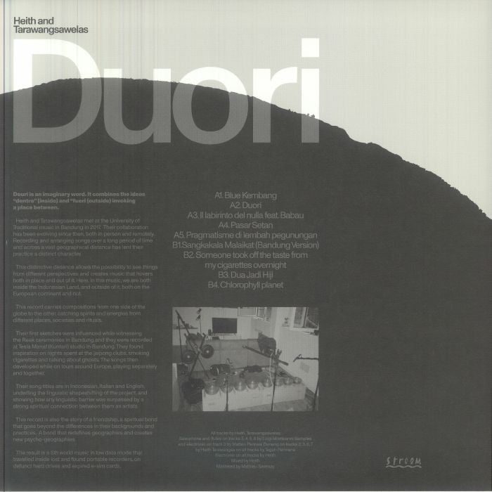 Heith & Tarawangsawelas – Duori (LP, Stroom, 2026) Back Cover