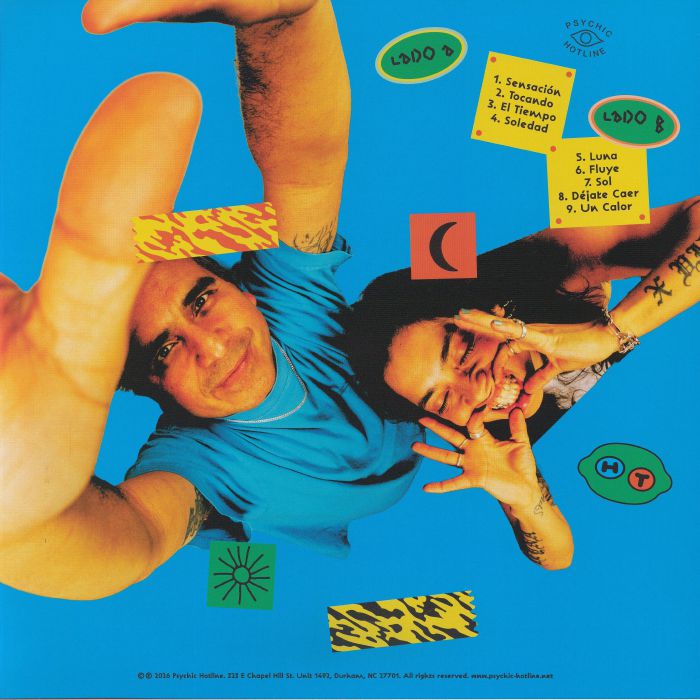 Helado Tropical – Helado Tropical (LP, Psychic Hotline, 2026) Back Cover