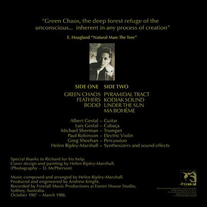 Helen Ripley-Marshall – Green Chaos (LP, Fresh Hold Releases, 2026) Back Cover