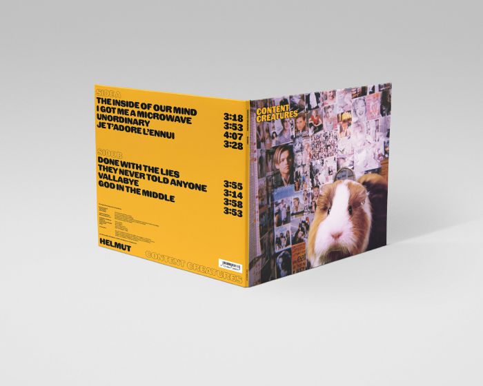 Helmut – Content Creatures (LP, WAS-Worldandsound, 2026) Back Cover