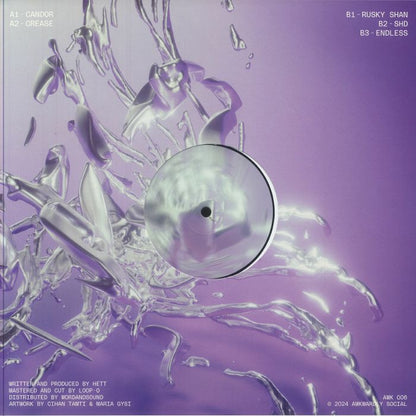 Hett – Candor (12", Awkwardly Social, 2024) Back Cover