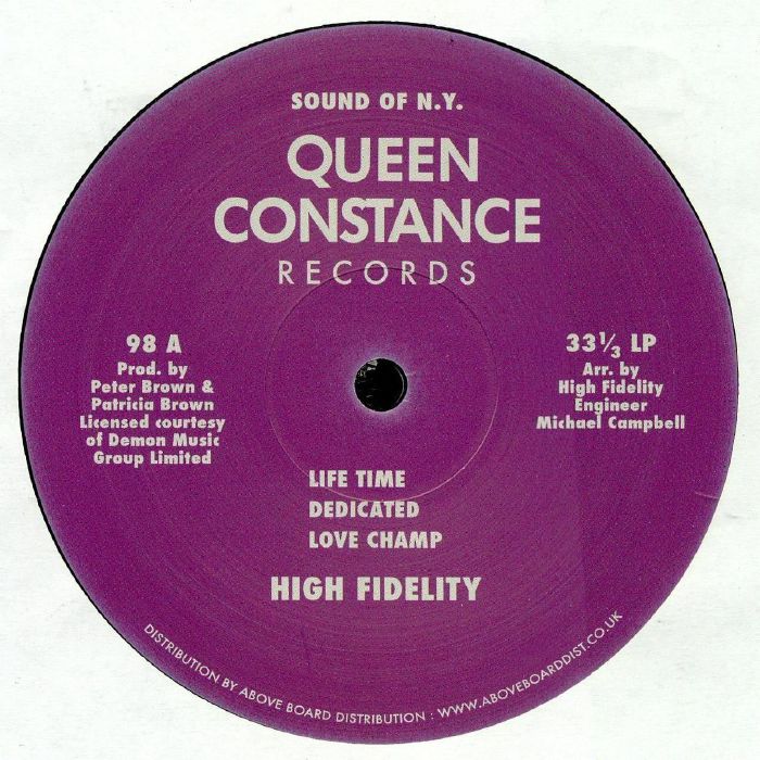 High Fidelity – High Fidelity (LP, Queen Constance Records, 2018) Front Cover