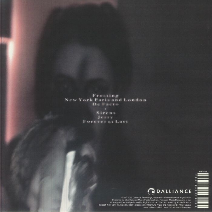 HighSchool – Forever At Last (12", Eco-Mix, Dalliance Recordings, 2026) Back Cover