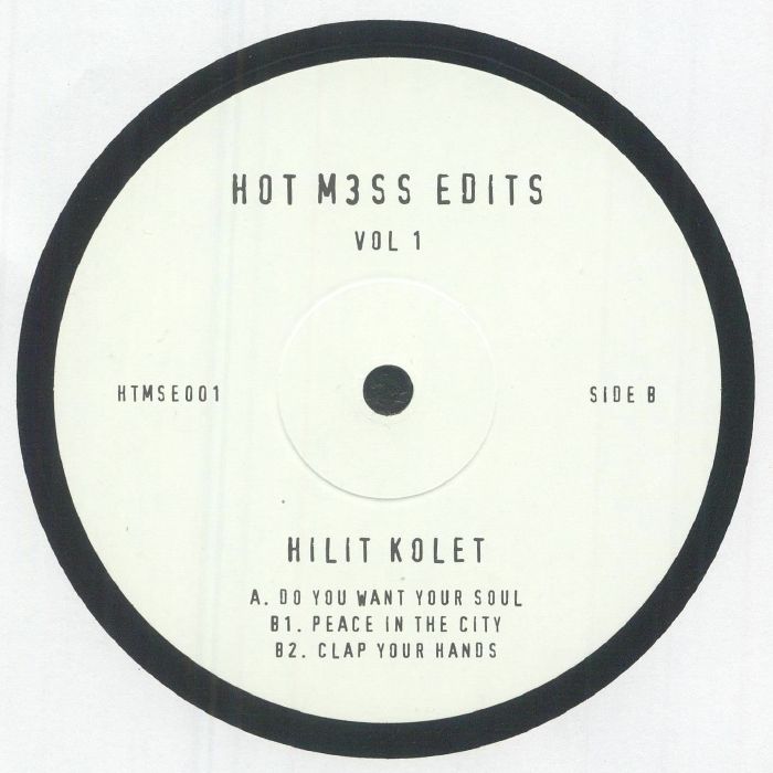 Hilit Kolet – Hot M3ss Edits Vol 1 (12", Hot M3ss, 2025) Back Cover