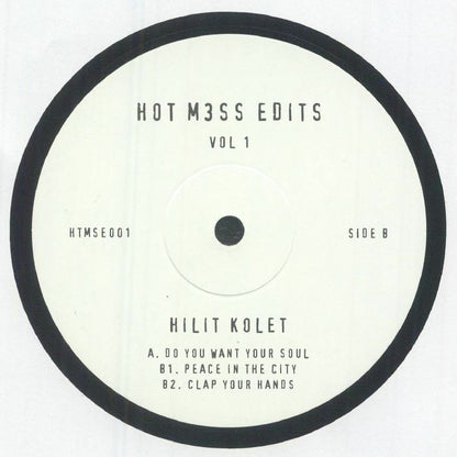 Hilit Kolet – Hot M3ss Edits Vol 1 (12", Hot M3ss, 2025) Back Cover