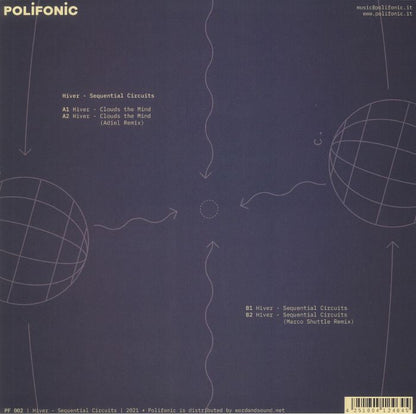 Hiver – Sequential Circuits (12", heavyweight, Polifonic, 2021) Back Cover